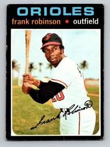lot 45D image: Frank Robinson 1971 Topps #640 High Number Vintage Baseball Card