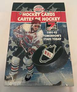 lot 158 image: 1991-92 Tomorrows Stars Today WHL Factory Sealed Pack Box