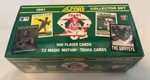 lot 153 image: 1991 Score Baseball Complete Factory Set