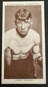 lot 20A image: 1938 Boxing Personalities Jimmy Walsh #37 Vintage Churchmans Cigarettes Boxing Card