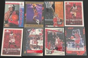 lot 22A image: Michael Jordan 8 Card Basketball Lot