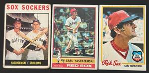 lot 43A image: Carl Yastrzemski 3 Card Vintage Baseball Lot - 1964, 1976, 1978