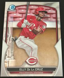 lot 44A image: Elly De La Cruz RC 2024 Bowman Chrome #BCP-65 Rookie Baseball Card