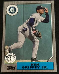 lot 49A image: Ken Griffey Jr. 299 2022 Topps 35th Anniversary #87TBU-24 Baseball Card