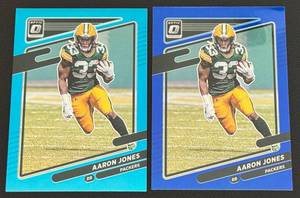 lot 51A image: Aaron Jones 2 Card #d Refractor Football Card Lot