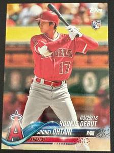 lot 57A image: Shohei Ohtani RC 2018 Topps Update #US285 Rookie Baseball Card