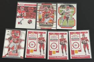 lot 58A image: Patrick Mahomes 7 Card Football Lot
