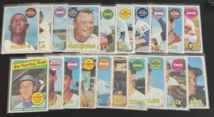 lot 68A image: 1969 Topps 20 Card Vintage Baseball Lot