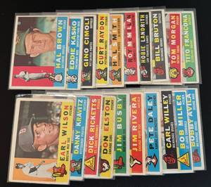 lot 87A image: 1960 Topps 20 Card Vintage Baseball Lot