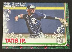 lot 93A image: Fernando Tatis Jr. RC 2019 Topps Holiday #HW126 Rookie Baseball Card