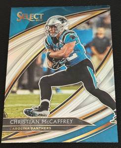 lot 99A image: Christian McCaffrey Field Level Prizm 2019 Select #222 Football Card