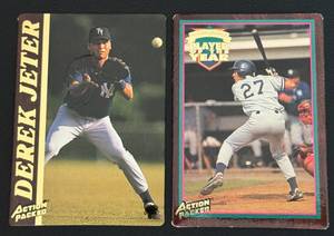 lot 100A image: Derek Jeter 2 Card Lot - Action Packed Baseball Cards
