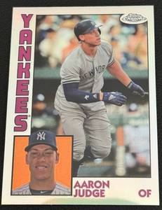 lot 101A image: Aaron Judge Refractor 2918 Topps #84-TC-1 Baseball Card