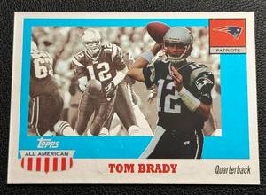 lot 19B image: Tom Brady 2003 Topps All-American #41 Football Card