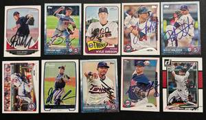 lot 28B image: Minnesota Twins 10 Card Auto Lot - Plouffe, Nolasco, Gibson, Hicks, Escobar, Arcia, Meyer, May, Pelfrey, Graham
