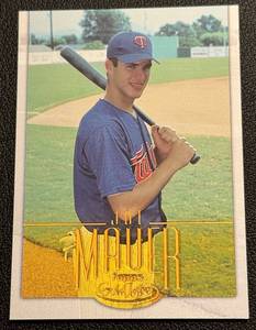 lot 12 image: Joe Mauer 500 RC Class 1 Gold 2002 Topps Gold Label #164 Minnesota Twins Rookie Baseball Card