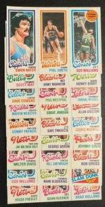 lot 136 image: 1980 Topps Basketball 9 Card Vintage Lot