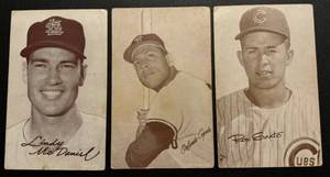 lot 146 image: Orlando Cepeda, Ron Santo, Lindy McDaniel Vintage Baseball Exhibit Cards