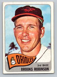 lot 19C image: Brooks Robinson 1965 Topps #150 Vintage Baseball Card