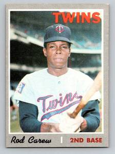 lot 41C image: Rod Carew 1970 Topps #290 Vintage Minnesota Twins Baseball Card