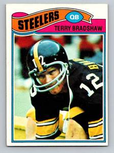 lot 53C image: Terry Bradshaw 1977 Topps #245 Vintage Football Card