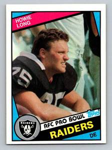 lot 62C image: Howie Long RC 1984 Topps #111 Vintage Rookie Football Card