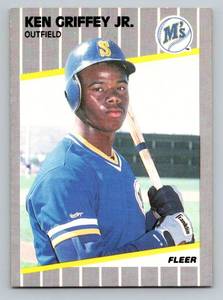 lot 63C image: Ken Griffey Jr. RC 1989 Fleer # 548 Rookie Baseball Card