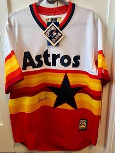lot 3 image: Nolan Ryan Signed Jersey with Dual COA - Tri-Star and Ryan - Majestic Cooperstown Collection Size Large - Houston Astros