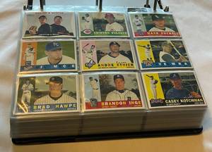 lot 11C image: 2009 Topps Heritage Baseball Complete Short Set 1-425 Baseball Cards
