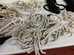 lot 32 image: Assorted Boat and Dock Ropes