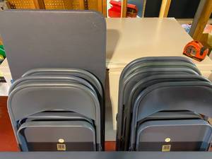 lot 143 image: COSCO Folding Tables and Chairs