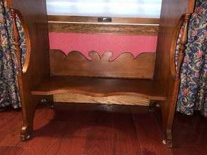 lot 158 image: Unique and Elegant Antique Wood Secretary Desk