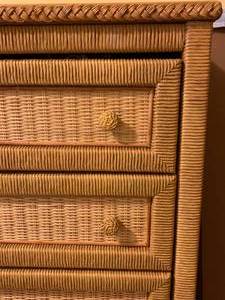 lot 165 image: Wicker Chest with 5 Drawers
