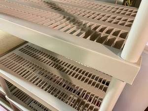 lot 148 image: Two Plastic Garage Shelving Units