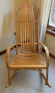 lot 59 image: Beautiful Bent Wood Rocking Chair