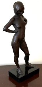 lot 18 image: Nude Figural Sculpture by B. Thomas