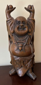 lot 92 image: Cheerful Buddha Sculptures