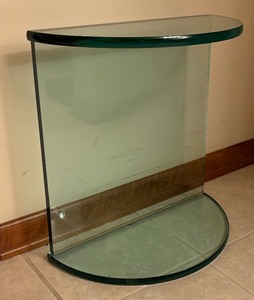 lot 33 image: Gorgeous Glass Contemporary Style Accent Table