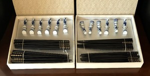 lot 108 image: Chopsticks and Chopstick Stand Sets