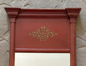 lot 110 image: Delightful Distressed Wall Mirror