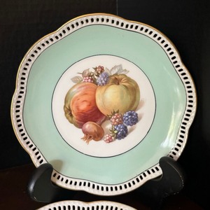 lot 122 image: Five Fancy Vintage Plates by Schumann of Germany