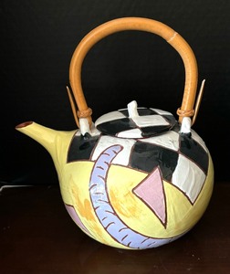 lot 126 image: Two Artisan Made Tea Pots by Jeanne