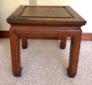 lot 46A image: Vintage Ming Style Low Square Table from Hong Kong