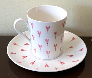 lot 87A image: Eight Vintage Teacups with Saucers