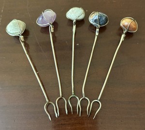 lot 54D image: Sterling Silver Relish Forks