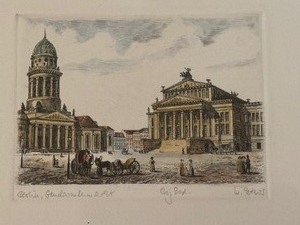 lot 175 image: Original Colored Etching