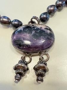 lot 184 image: Charoite Pendant