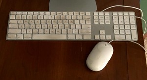 lot 12A image: Amazing Apple Computer with 31 Monitor, Keyboard and Mouse