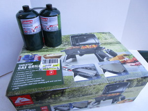 New Ozark Trail Gas Grill & Two Coleman Tanks
