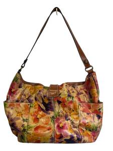 Patricia Nash Madison Leather ToteBag Floral Oil Painting Design (15 W x 5 D x 9 T)